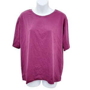 2/$20 Muji Classic Purple Top Tee T-shirt Size: Large